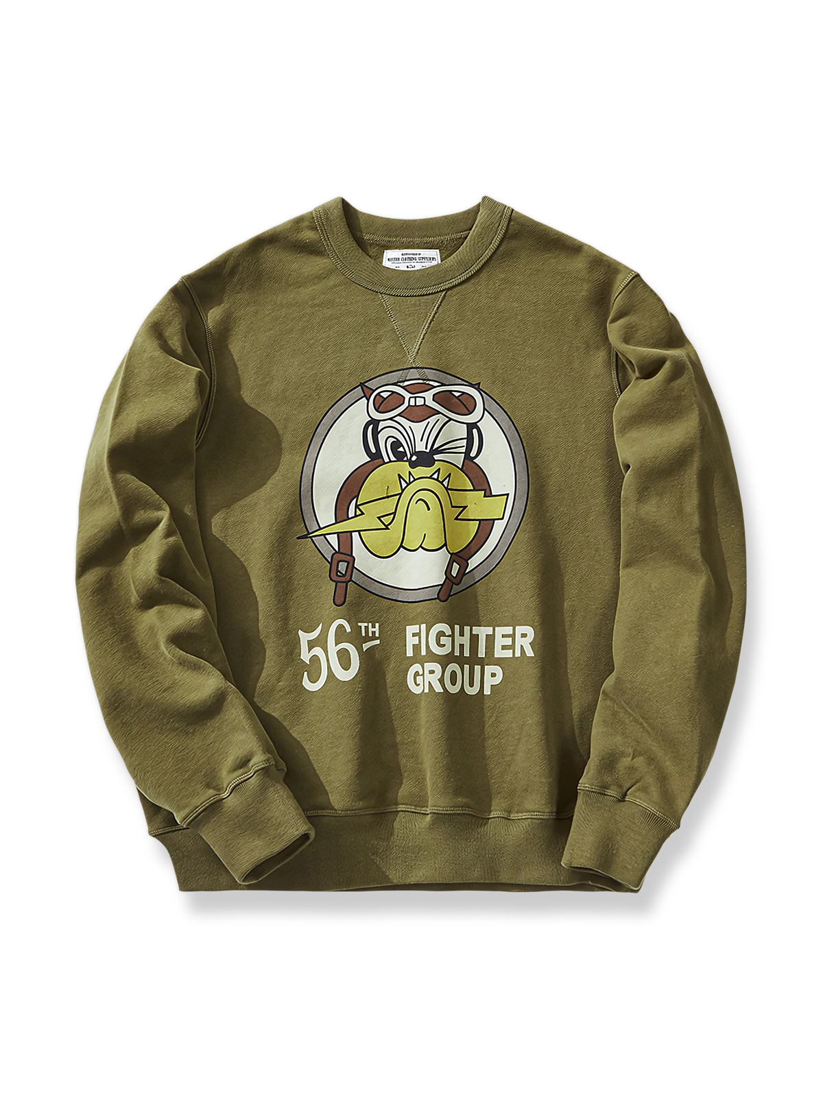 490グラム重のクルーネックスウェットシャツの製品イメージ