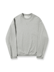 ブルーのヴィンテージアメリカンスタイルルーズフィットスウェットの正面展示