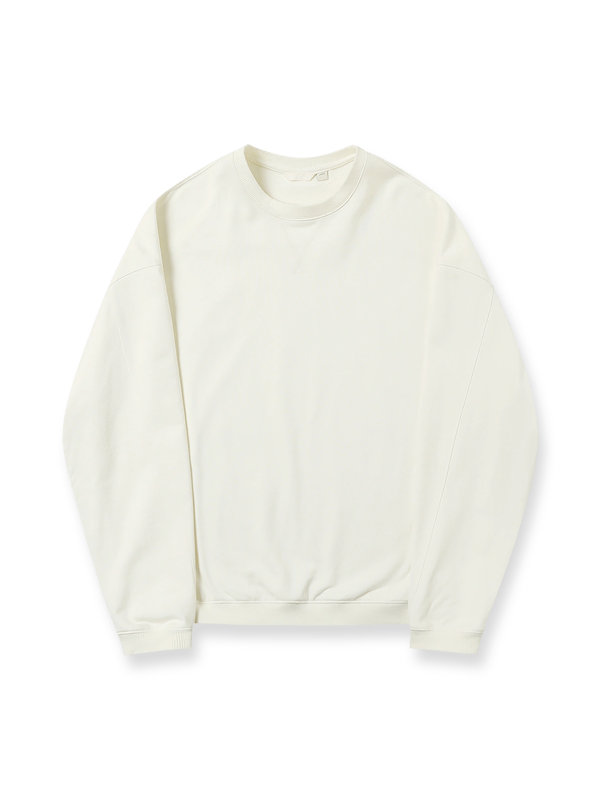 ブルーのヴィンテージアメリカンスタイルルーズフィットスウェットの正面展示