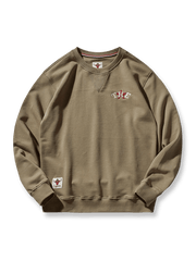 製品画像: 5色展開のクラシックなヘビーウェイトパイルクルーネックスウェットの全体画像