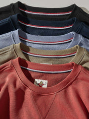 製品画像: 5色展開のクラシックなヘビーウェイトパイルクルーネックスウェットの全体画像