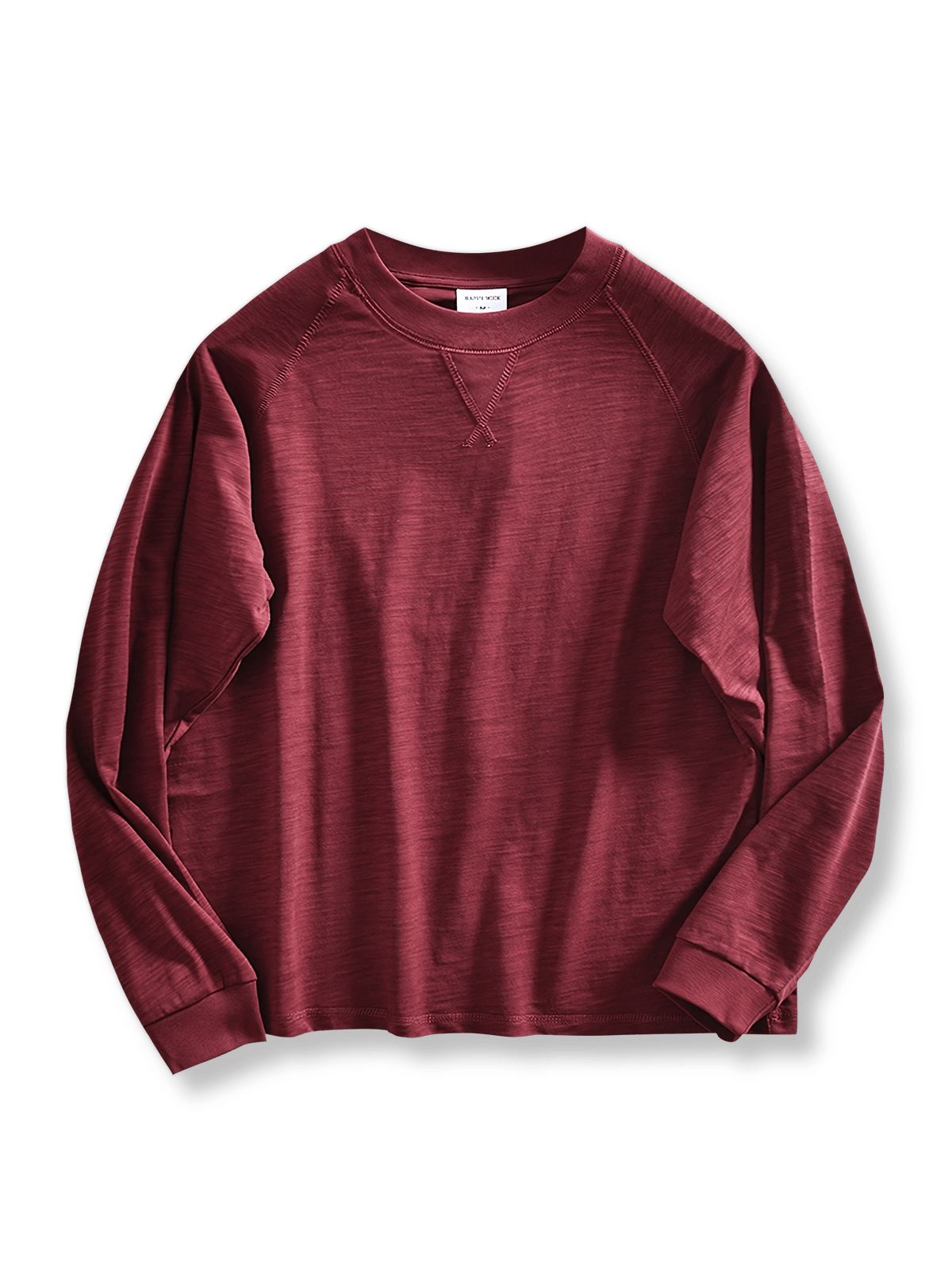 製品画像: ヘビーウェイト竹節糸長袖Tシャツの正面展示