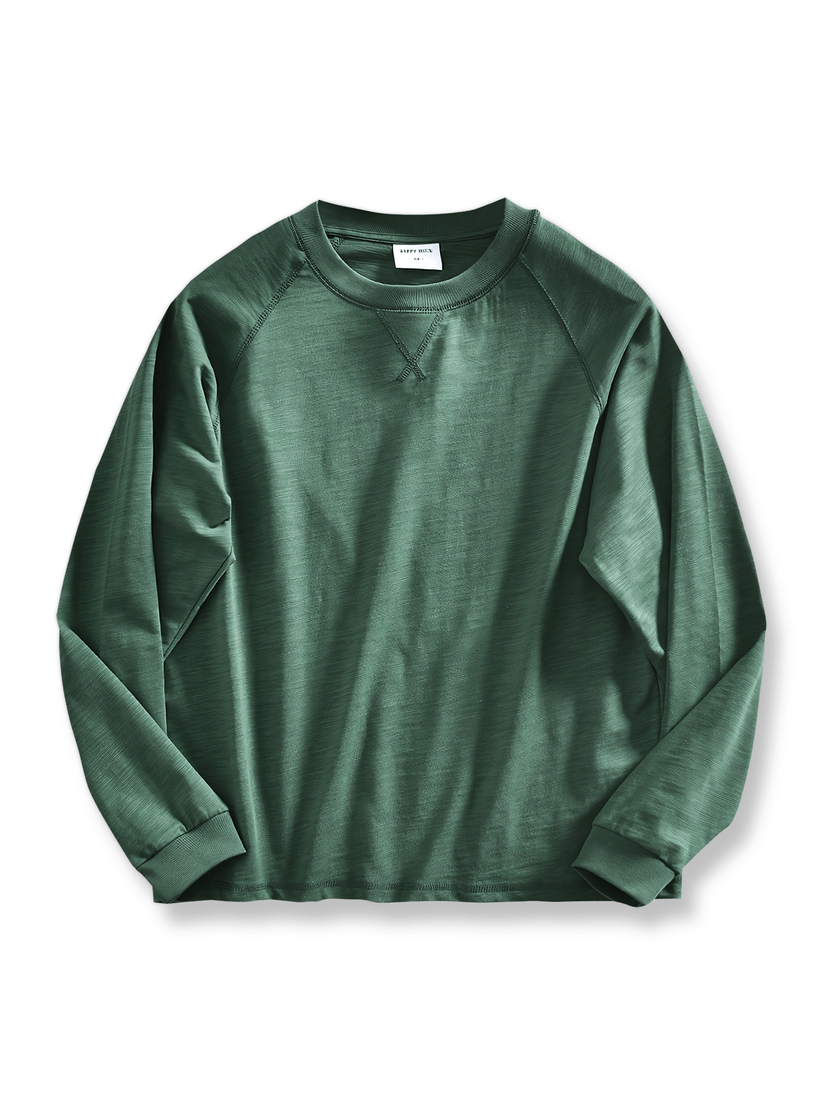 製品画像: ヘビーウェイト竹節糸長袖Tシャツの正面展示