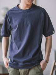 5色展開 クルーネック 半袖Tシャツ