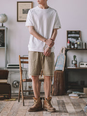 5色展開 クルーネック 半袖Tシャツ