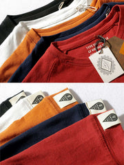 5色展開 クルーネック 半袖Tシャツ