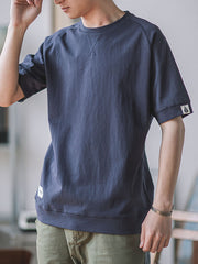 5色展開 クルーネック 半袖Tシャツ