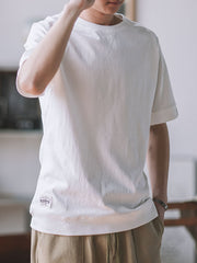 5色展開 クルーネック 半袖Tシャツ