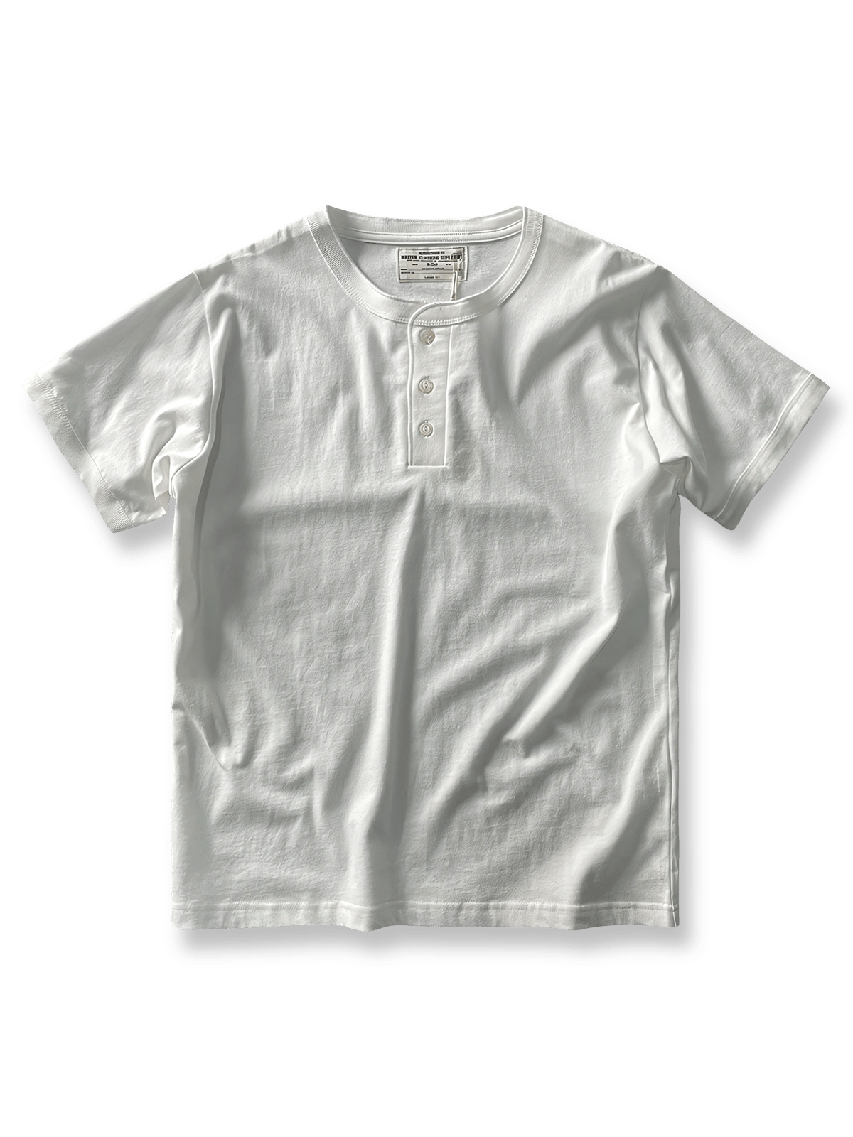 クラシックヘンリーネックTシャツのフロント展示