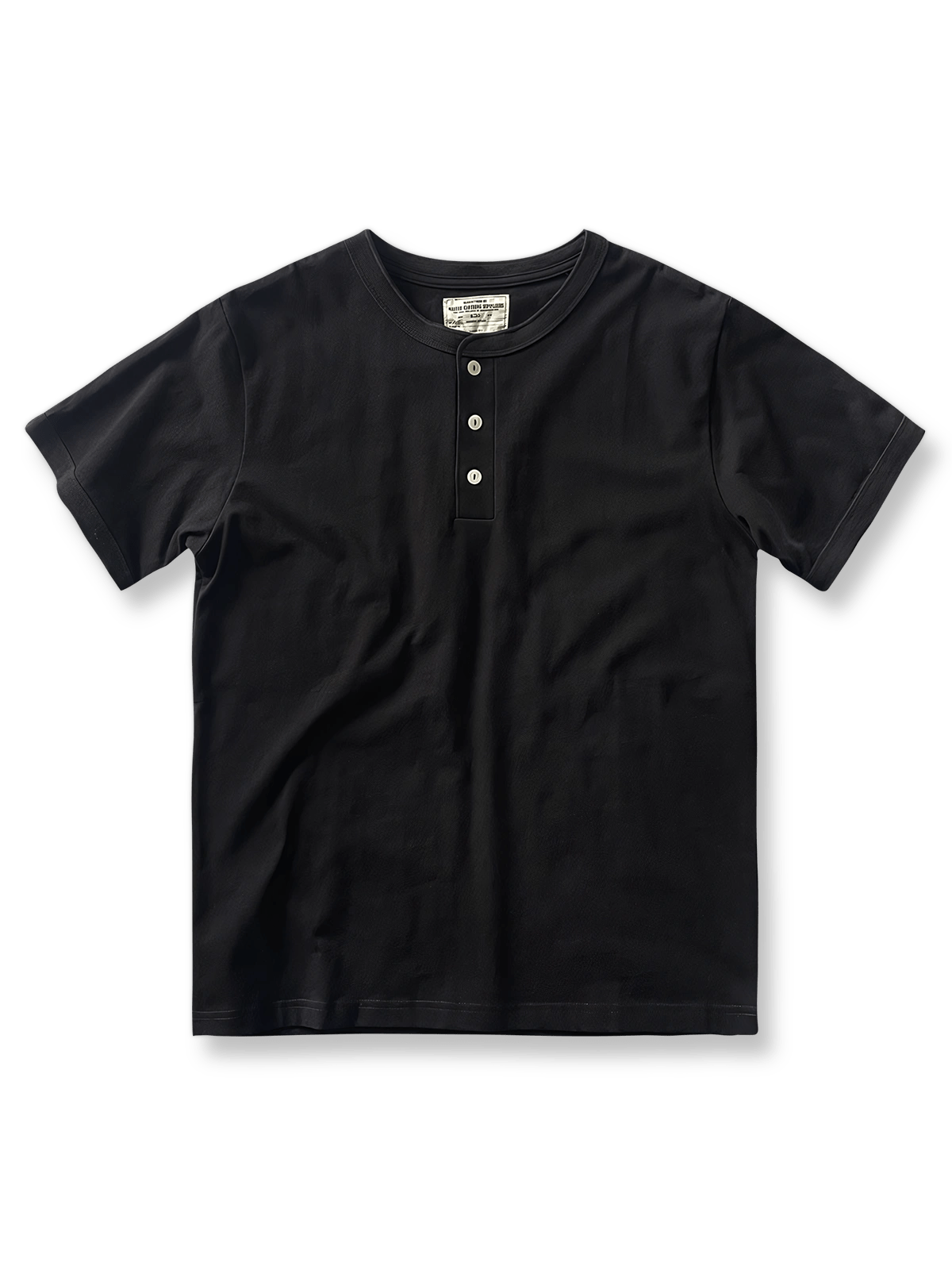 クラシックヘンリーネックTシャツのフロント展示