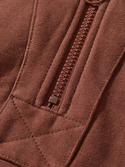 半開襟 ニット スウェット