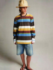 50年代風ワイドウォッシュデニムショートパンツ