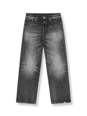 50年代ワイドウォッシュデニムパンツ