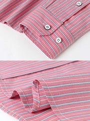 5色ストライプ長袖シャツ