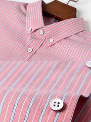 5色ストライプ長袖シャツ