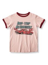 PESSOA CLUB アメリカンレトロ 60年代ヒッピー風プリントTシャツ全体像