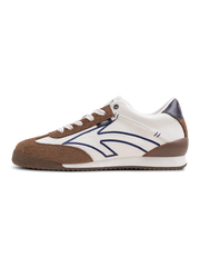 60年代風のパッチワークデザインが際立つベースボールスタイルシューズ