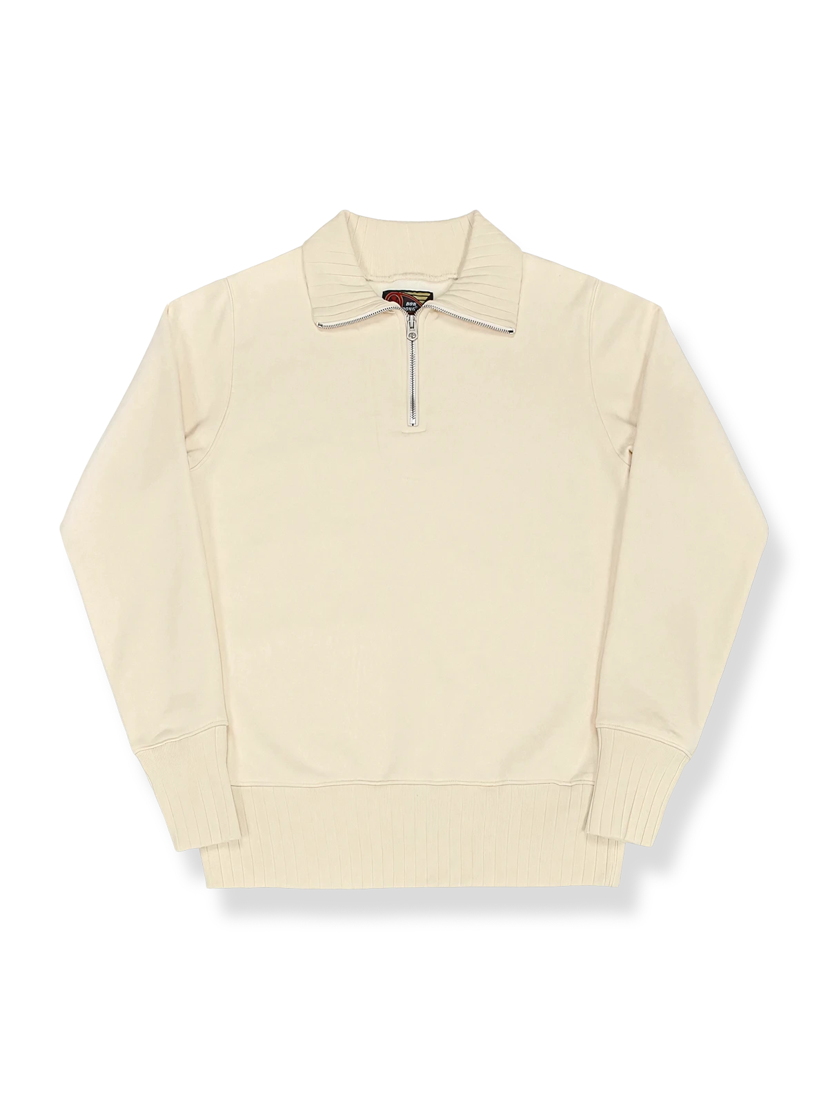 630gヘビーウェイトコットンのハーフジップスウェットシャツ