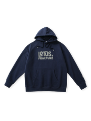 640g厚手ニット生地の連帽スウェット。ヴィンテージ刺繍と高密度リブ仕様付き