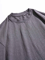 8色展開 ベーシックラウンドネック半袖Tシャツ