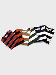 8色展開 囚人ライダースストライプTシャツ