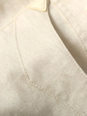 8OZコットンリネンウエスタンキューバシャツ