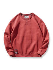 製品画像: 9色展開厚手フリース裏地のクルーネックスウェット全体展示