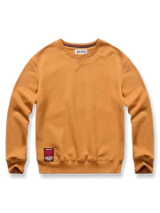 製品画像: 9色展開厚手フリース裏地のクルーネックスウェット全体展示