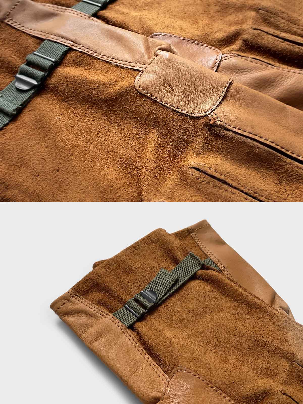 補強された掌と人差し指部分のディテール画像