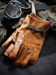 90年代アメカジ牛革ライディンググローブ正面画像