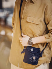 ヴィンテージ刺繍デニムショルダーバッグ