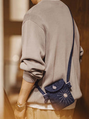 ヴィンテージ刺繍デニムショルダーバッグ