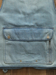 ハニカムデニム フィッシングベスト