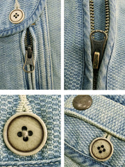 ハニカムデニム フィッシングベスト