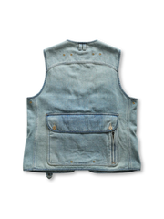 ハニカムデニム フィッシングベスト