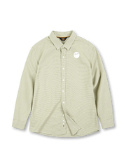 レッド×ホワイト千鳥格ボタンダウンシャツ全体