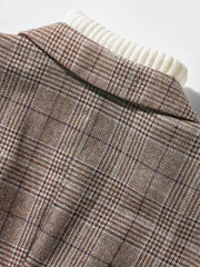 イングリッシュチェックウールジャケット