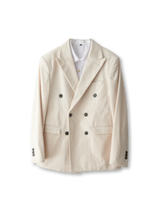 ダブルブレストコーデュロイジャケット全体