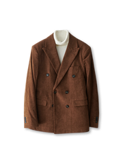 ダブルブレストコーデュロイジャケット全体