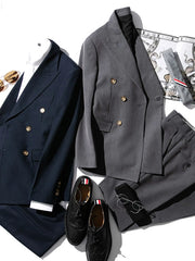 ダブルブレスト アイビーブレザー