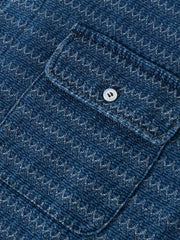 ヴィンテージウェーブデニム長袖シャツ