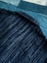 シェアードインディゴ風リラックスシャツ