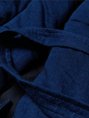 藍染め 中綿入り はんてん