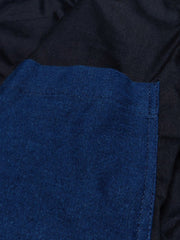 藍染め 中綿入り はんてん