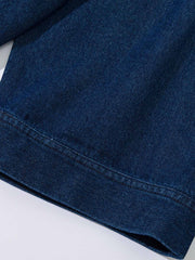 ジャガードウォッシュデニムパッチワークシャツ