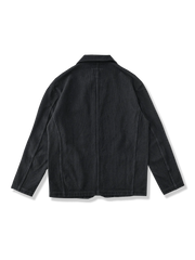 先染め墨染 テーラードジャケットの正面ビュー