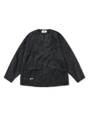 ウォッシュブルー染め Vネック デニムジャケット