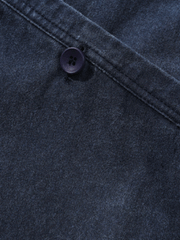 ウォッシュブルー染め Vネック デニムジャケット