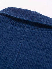 植物ブルー染め 刺子フレンチワークジャケット