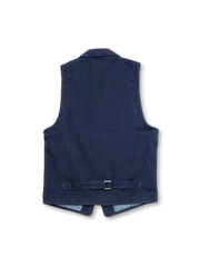 藍染刺し子ワークベスト